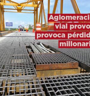 Congestionamiento vial del Puente Coatza 1 provoca pérdidas millonarias a las industrias: AIEVAC