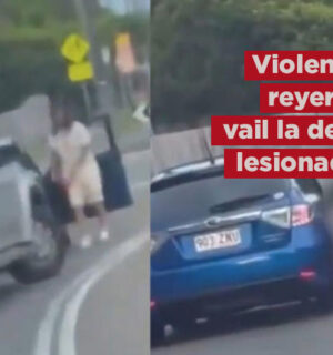 Video: Violenta confrontación vial termina en impactante lesión