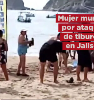 Una mujer murió por el ataque de un tiburón en una playa de Jalisco