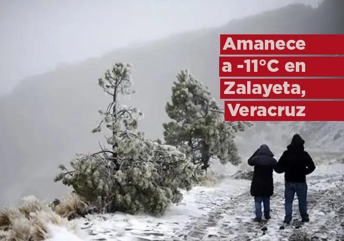 Este pueblo de Veracruz amaneció a -11 grados en la mañana más fría del invierno 2023