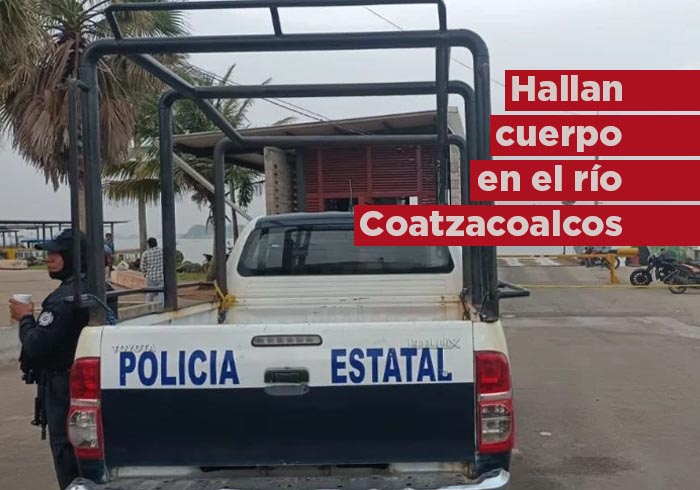 Hallan cuerpo en el río Coatzacoalcos, cerca del muelle transbordador