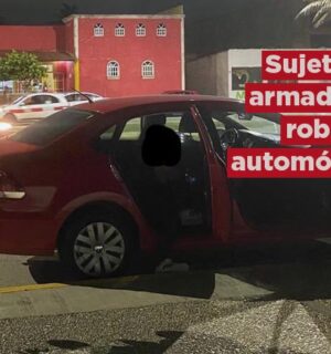 Sujetos Armados Roban Automóvil en Coatzacoalcos