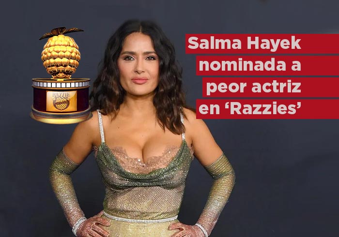 Razzies nominan a Salma Hayek y ‘Los Indestructibles 4’