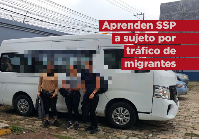 Aprehende SSP a un sujeto por tráfico de migrantes en Ixhuatlán del Sureste