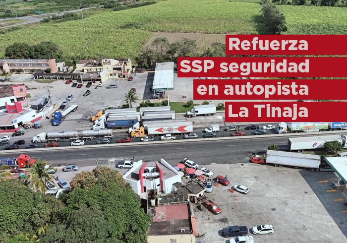 Refuerza SSP la seguridad en autopista Tinaja-Cosamaloapan