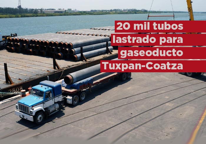 Habilitan más de 20 mil tubos lastrados para el gasoducto Tuxpan-Coatzacoalcos: Puerta al Sureste