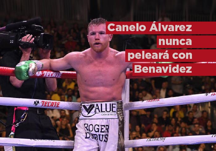 Canelo Álvarez nunca peleará con David Benavidez