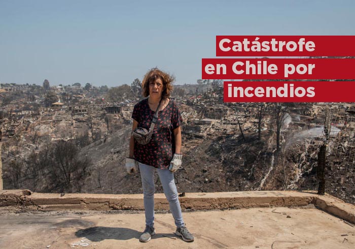 El epicentro de la catástrofe en Chile