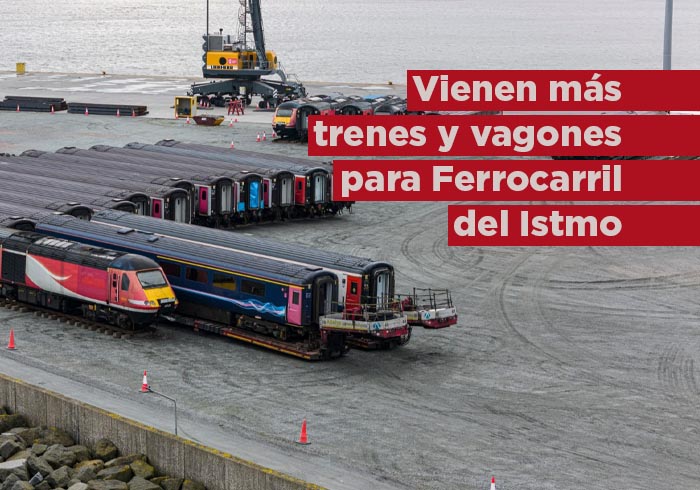 Vienen más trenes y vagones para el Ferrocarril del Istmo