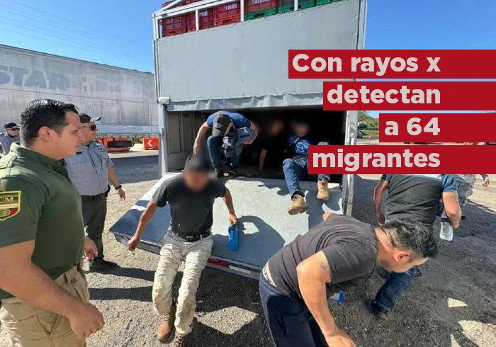 Con Rayos X detectan a 64 migrantes dentro de camionetas en Veracruz