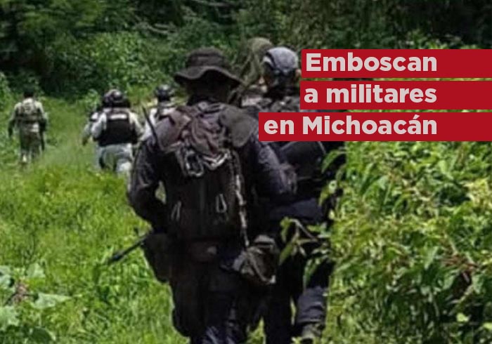 Con narcodrones y narcominas emboscan a militares