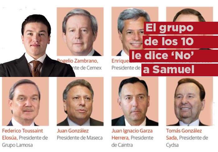 El grupo de los 10 le dice “No” a Samuel