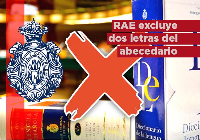 RAE excluye estas dos «letras» del abecedario; ésta es la explicación de su eliminación