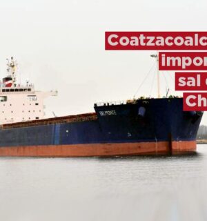 Coatzacoalcos importa sal desde Chile