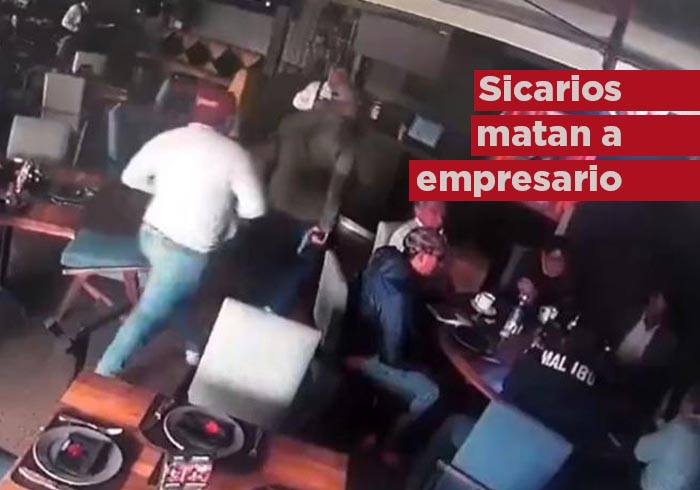 VIDEO | Sicarios se hacen pasar como clientes y matan a empresario