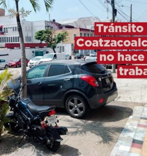 Tránsito en Coatzacoalcos no hace su trabajo