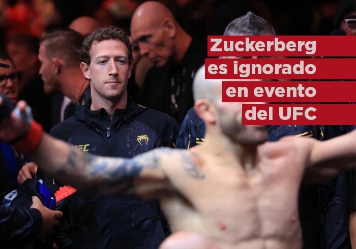 Mark Zuckerberg es ignorado por todos en evento de la UFC