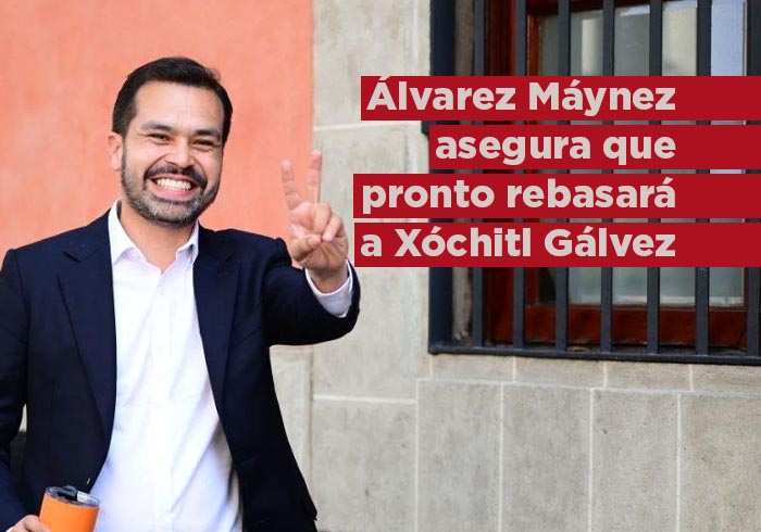 Álvarez Máynez asegura que pronto rebasará en preferencias a Xóchitl Gálvez