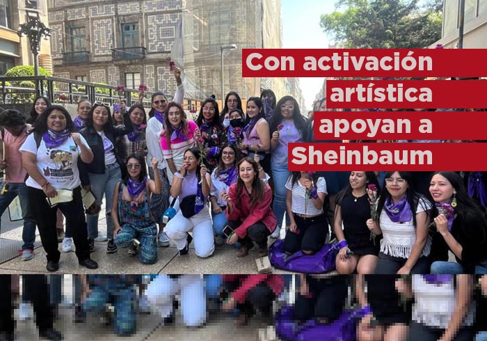 Jóvenes muestran su apoyo a Sheinbaum