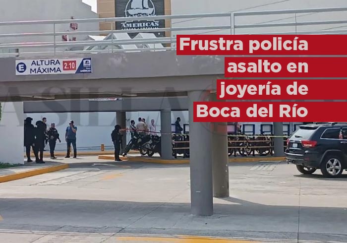 Frustra policía asalto en joyería de Boca del Río