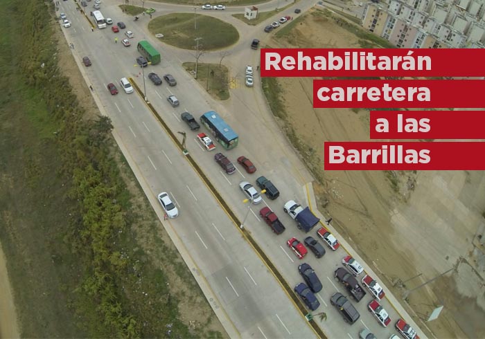 Rehabilitarán Carretera a Las Barrillas con concreto asfáltico