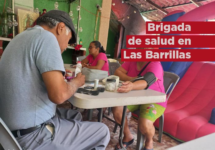 Brigada de salud en Las Barrillas