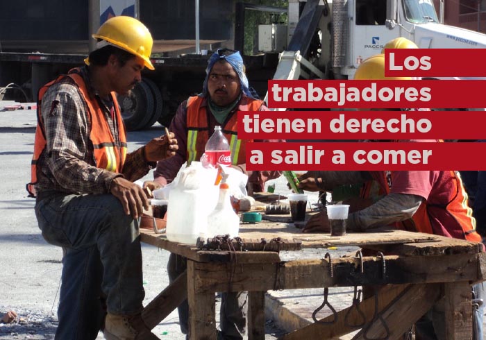 ¿Los trabajadores tienen derecho a salir a comer en su jornada de trabajo?