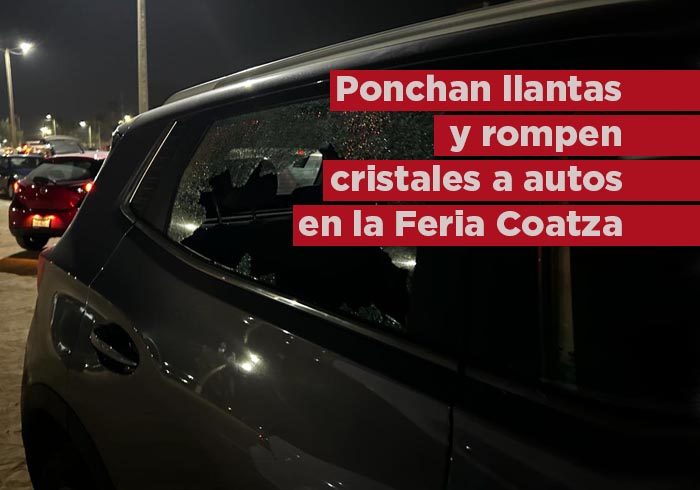 Pagan 50 pesos de estacionamiento y ponchan llantas a 12 autos y rompen cristales a tres más