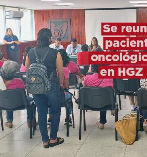 Se reúnen pacientes oncológicos en HGZ No. 36 del IMSS Veracruz Sur