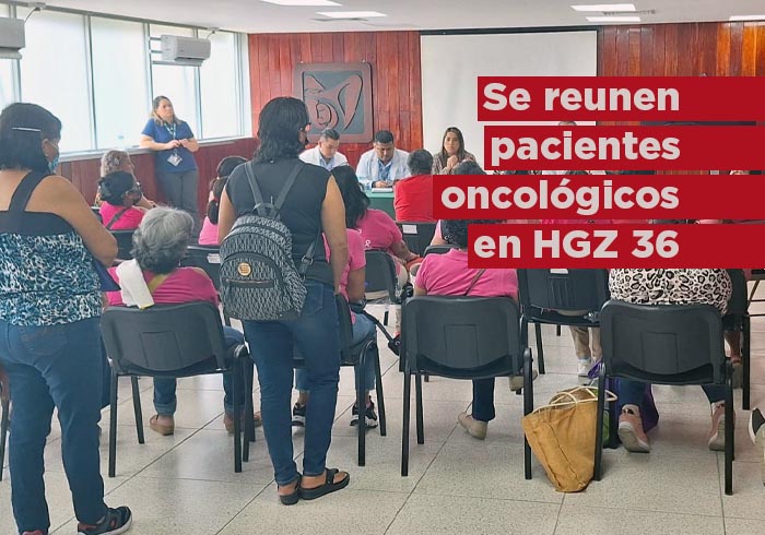 Se reúnen pacientes oncológicos en HGZ No. 36 del IMSS Veracruz Sur