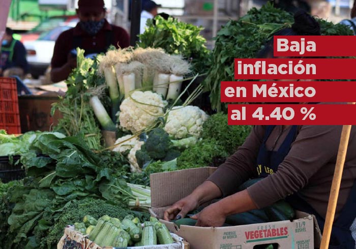 ¡Baja la inflación en México! Llegó a 4.40% en febrero de 2024