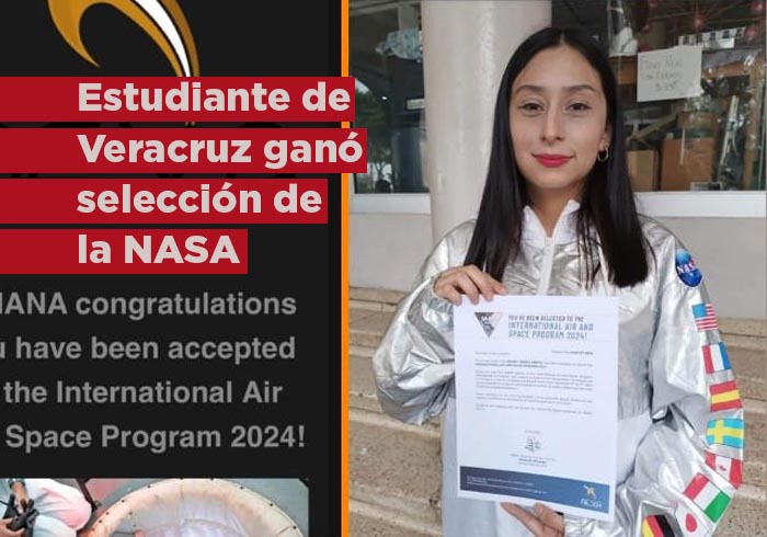 Estudiante de Veracruz ganó selección de la NASA