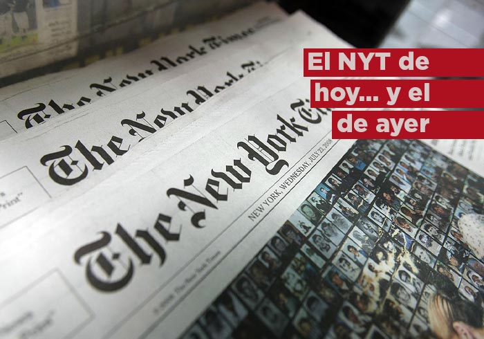 El NYT de hoy… y el de ayer