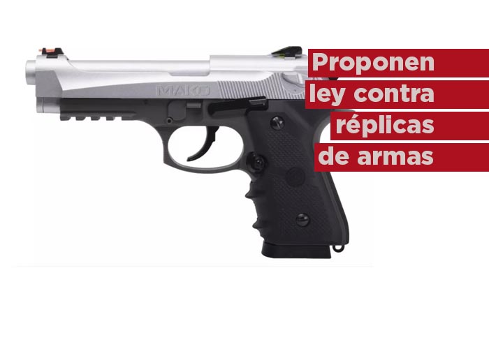 Proponen hasta seis años de cárcel a quien fabrique, venda o porte réplicas de armas