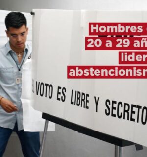 Hombres de 20 a 29 años lideran abstencionismo según estudio del INE