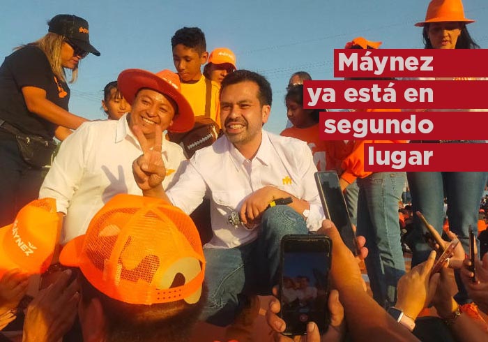 “A cinco semanas de campaña ya estamos en el segundo lugar”: Máynez