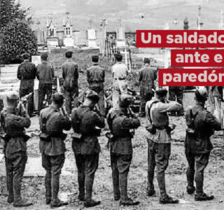 Un soldado ante el paredón