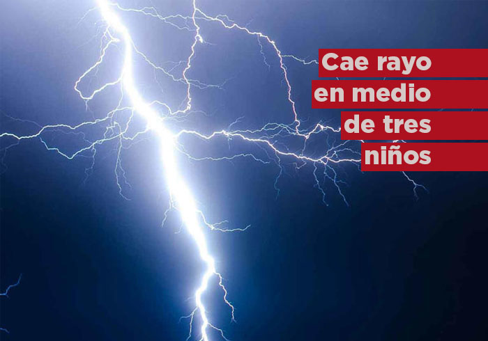 Captan momento en el que un rayo impacta a tres niños en una playa de Puerto Rico