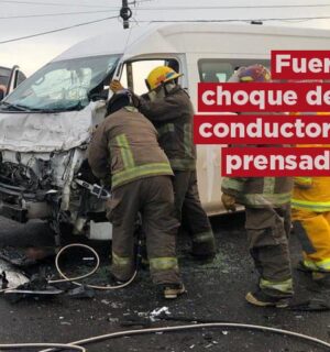 Choque deja conductores prensados