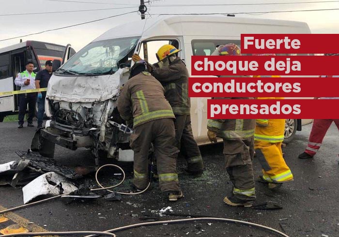 Choque deja conductores prensados