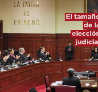 El tamaño de la elección judicial