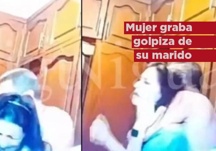 VIDEO: Mujer graba golpiza que le dio su esposo y lo exhibe en redes