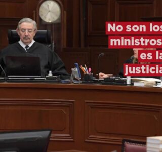 No son los ministros, es la justicia