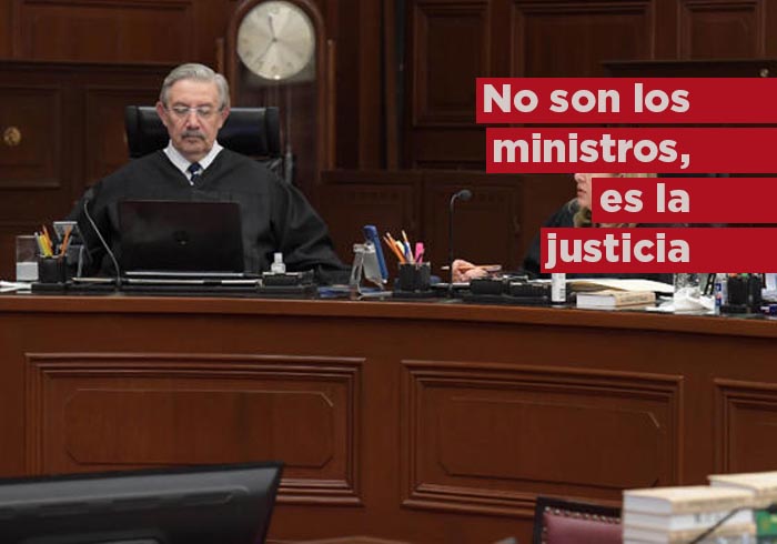 No son los ministros, es la justicia