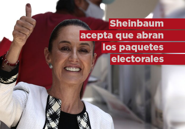 Sheinbaum acepta reto opositor