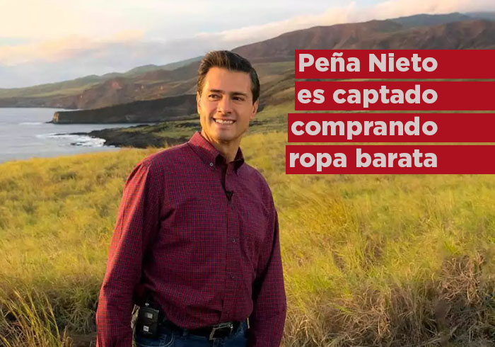 Peña Nieto es captado comprando ropa barata en España