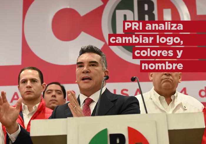 PRI analiza cambiar de nombre, colores y logo