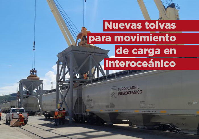 Ferrocarril interoceánico estrena tolvas para movimiento de carga