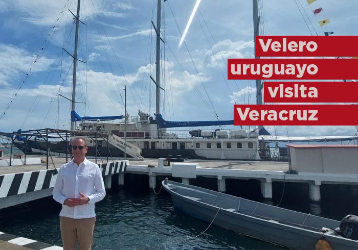 Velero uruguayo «Capitán Miranda» de visita en Veracruz