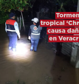 Tormenta tropical «Chris» causa estragos en Veracruz